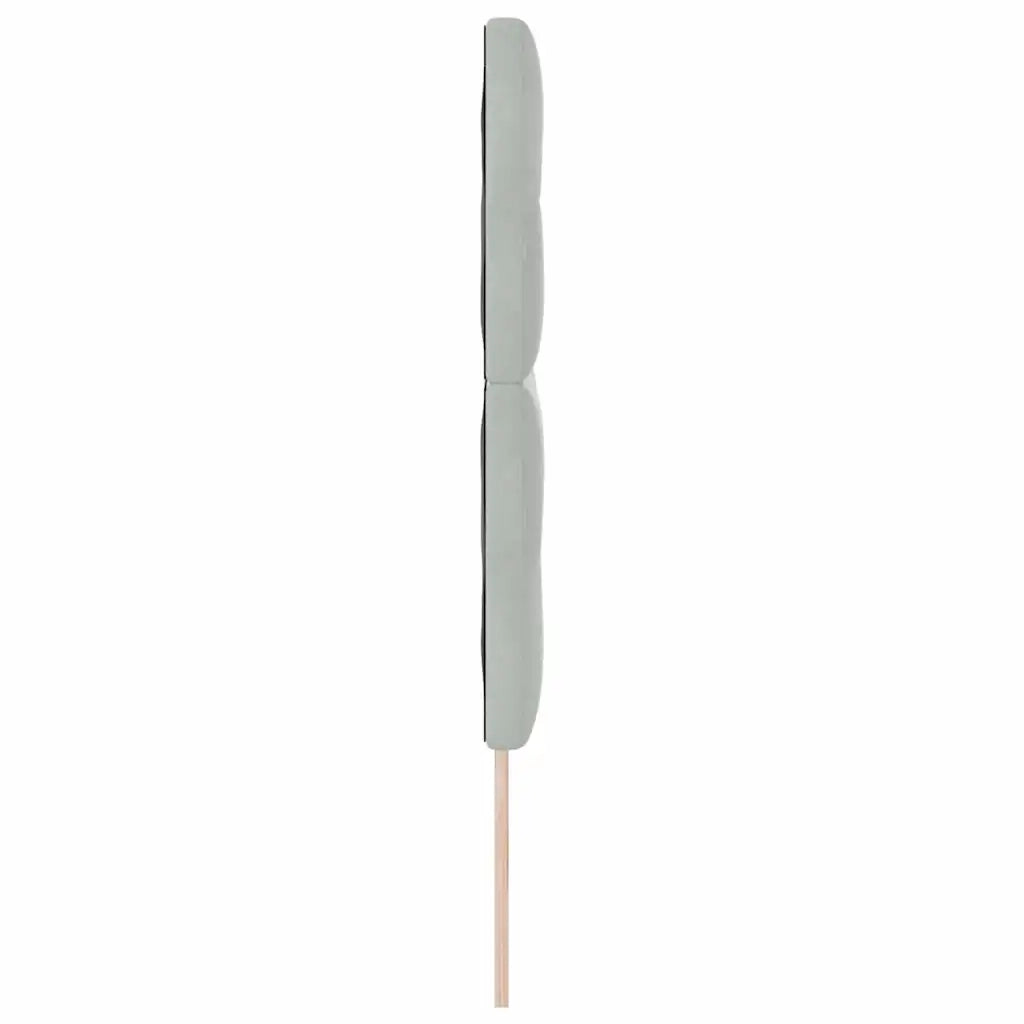 Testiera | Testata LED con strisce LED Grigio chiaro 144 cm Velluto