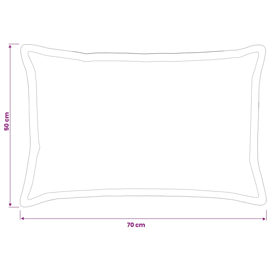 Federa 6 pz HOUTEN Verde brillante. 50 x 70 cm Poliestere 919572