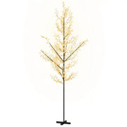 Albero di Ciliegio con 672 LED Bianco Caldo 400 cm