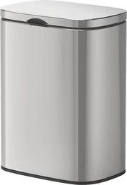Afalmalle per bagno - meccanismo Easy-Close e senza foratura - acciaio inox lucido - 21,5 x 29,5 x 19 cm - grigio