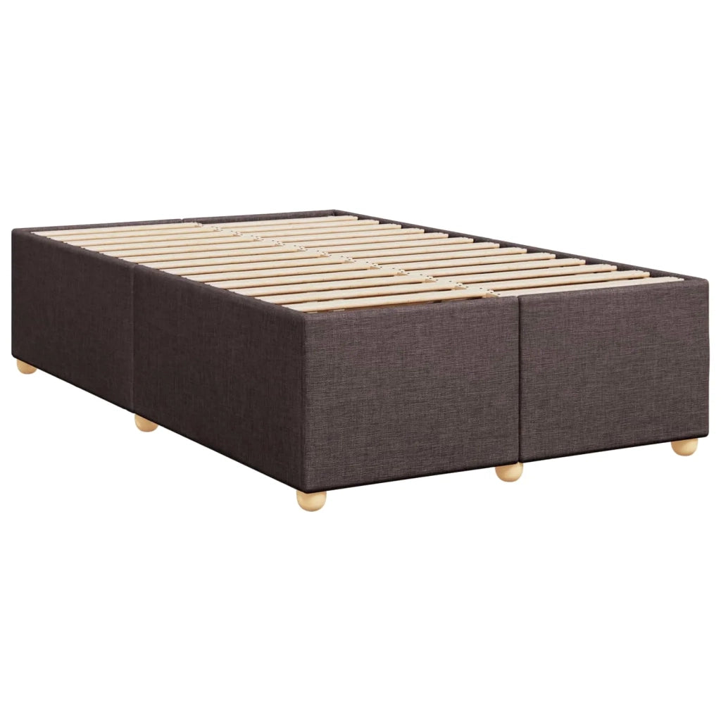 Letto box spring con materasso Marrone Scuro 120 x 190 cm 3452383
