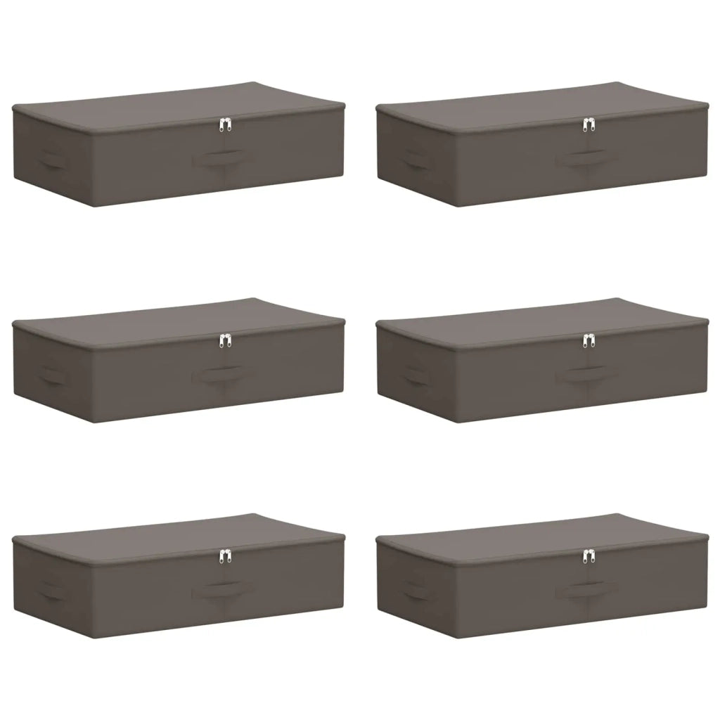 Scatola di Stoccaggio 6 pz Grigio 70 x 40 x 18 cm CFW2445999