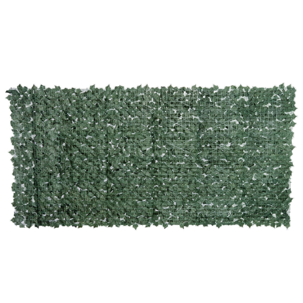 Siepe artificiale, siepe per la privacy, 300 x 150 cm, verde scuro, per giardino, balcone, decorazione murale
