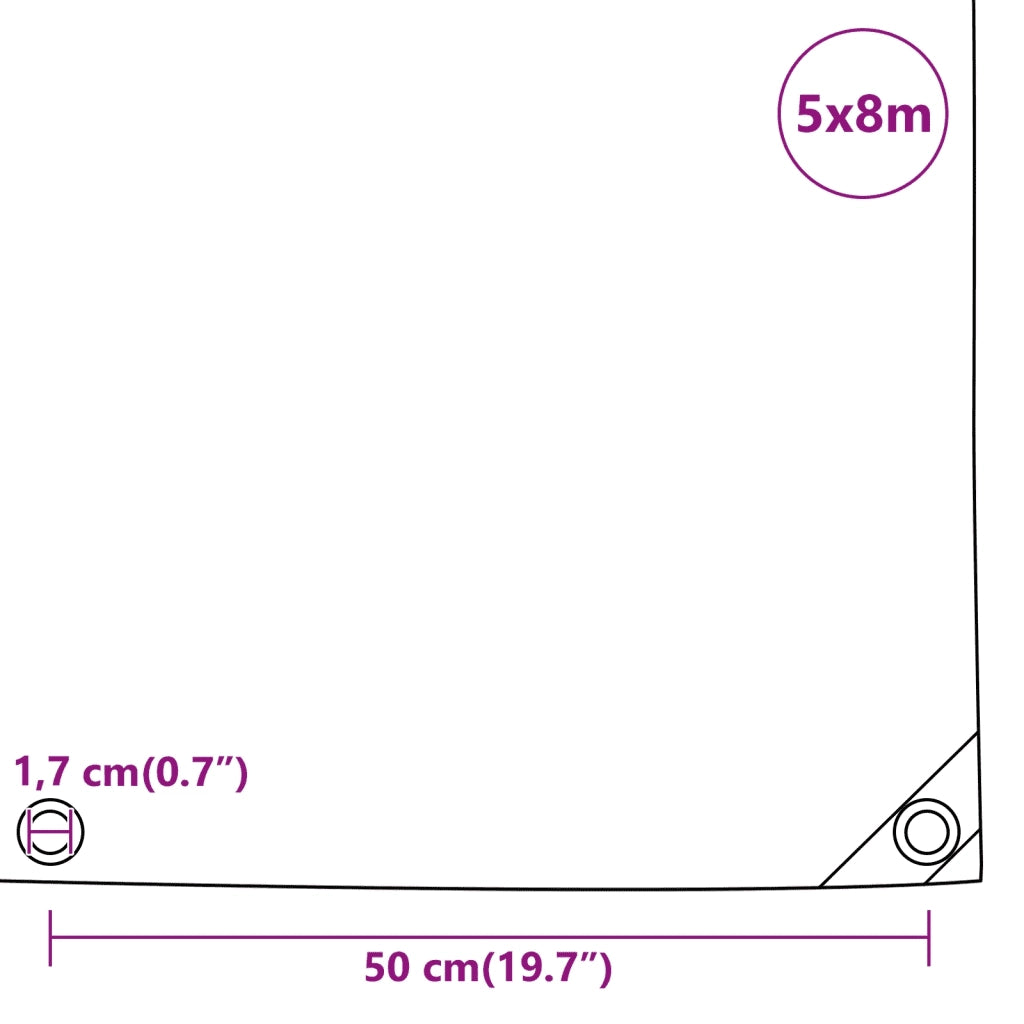 Telone Blu 5x8 m 650 g/m² 156065