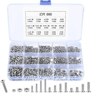 Assortimento di Viti e Dadi Premium 880 pezzi per M2 M2.5 M3 Dimensioni