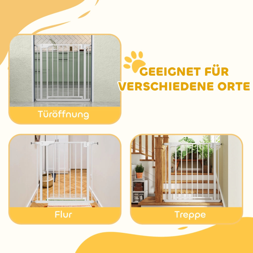 Cancello di Sicurezza per Scale per Bambini ¨C Minimal ¨C Bianco 76x81 cm