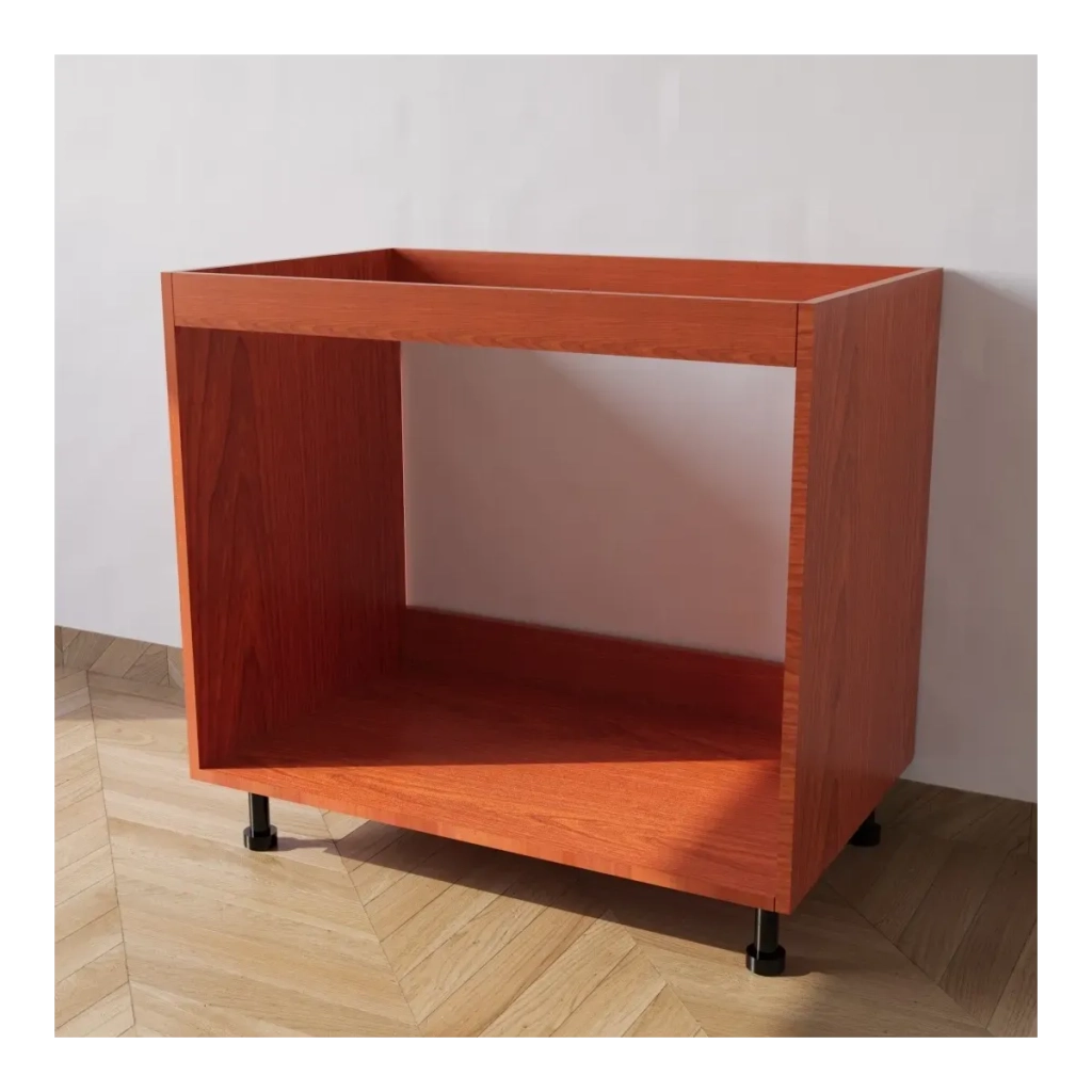 Base da lavello da incasso con Le Seguenti Misure l=90 cm p=55,5 cm h=72 cm Colore Ciliegio con spedizione in Kit senza Ante