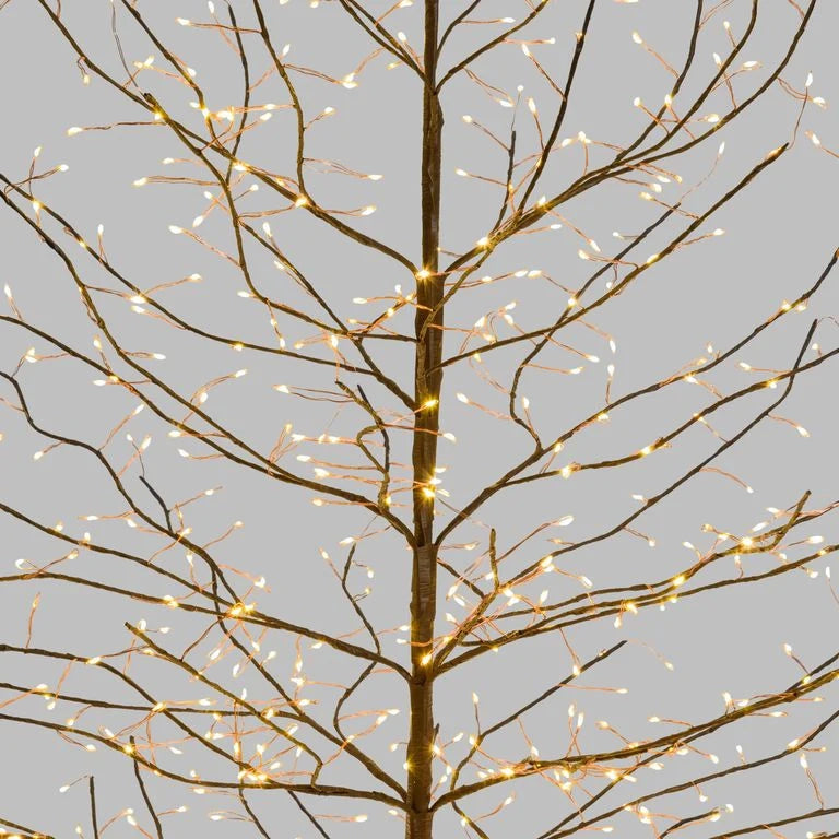 Albero luminoso Tiglio marrone 2 m, 1120 microled bianco caldo, uso interno