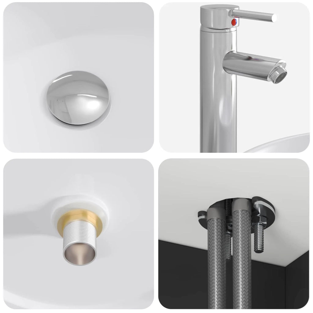 Set di Armadi da Bagno 3 pz Nero 49,5 x 44,5 x 66 cm 3405708