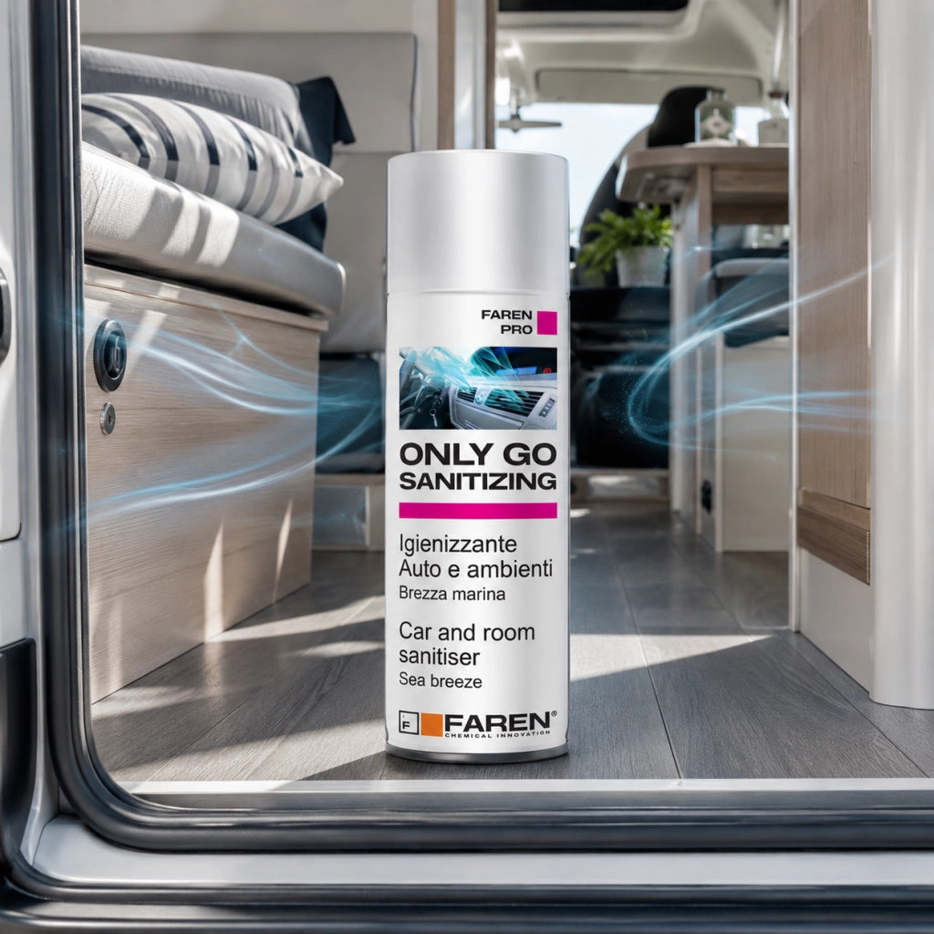 Faren only go sanitizing spray igienizzante per auto e ambienti 200 ml 2 pezzi