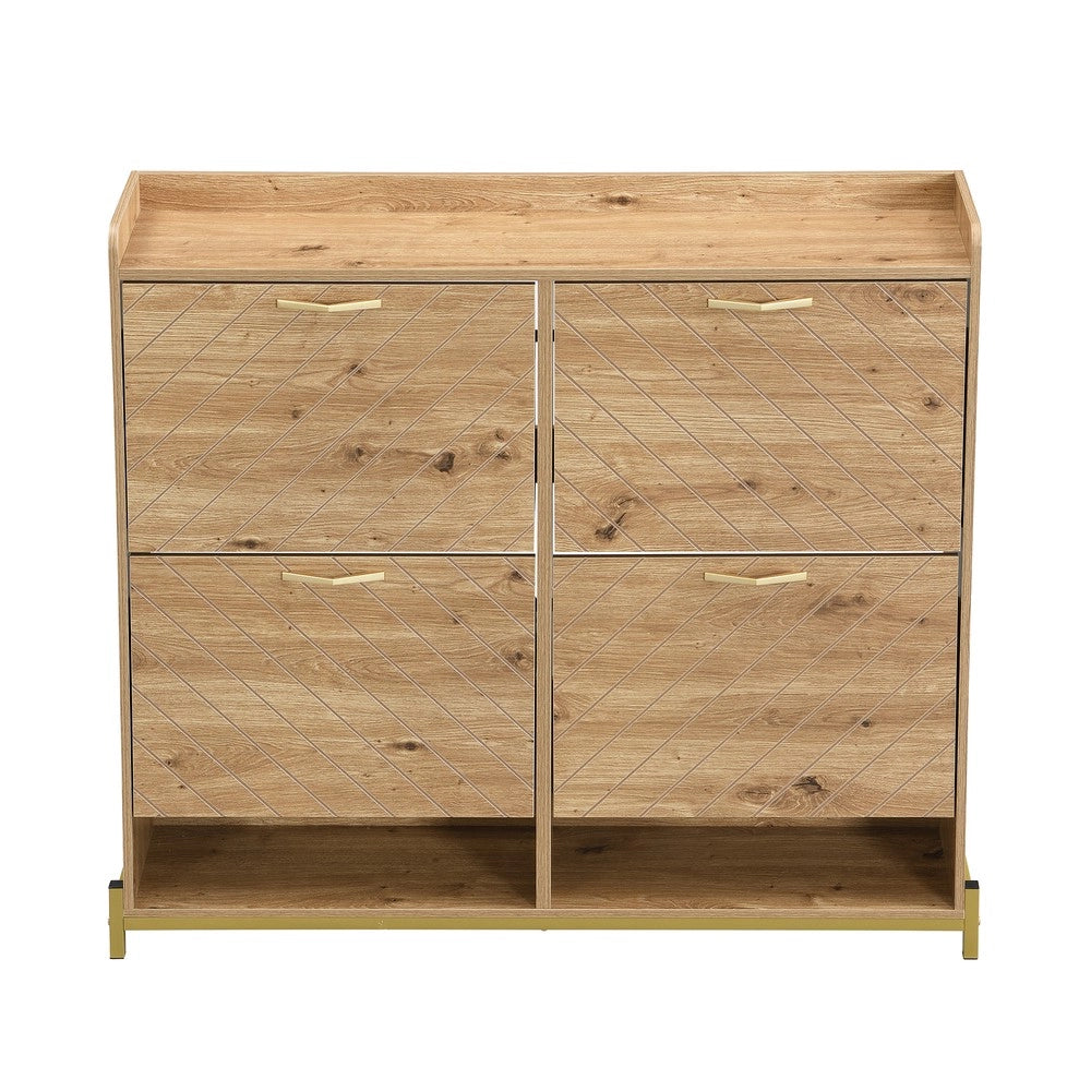 Scarpiera con Ante in Legno ¨C MINIMAL ¨C Portascarpe Salvaspazio per Ingresso e Corridoio