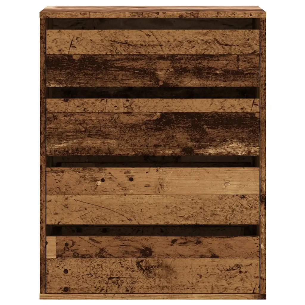 Cassettiera Angolare Legno Antico 60x41x76 cm Legno Multistrato CFW6153999