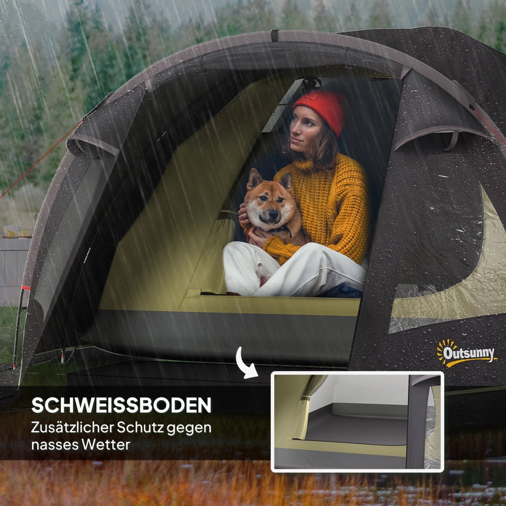 Tenda da campeggio per 2 persone ¨C zephmum ¨C Nero UV50+ tunnel con avancorpo