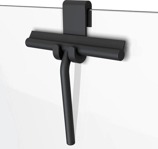 Accessori per la doccia - anti-slip - douchewisser - douchetrekker - buigbare raamwisser - ophanghaak - trekker douche - zwart