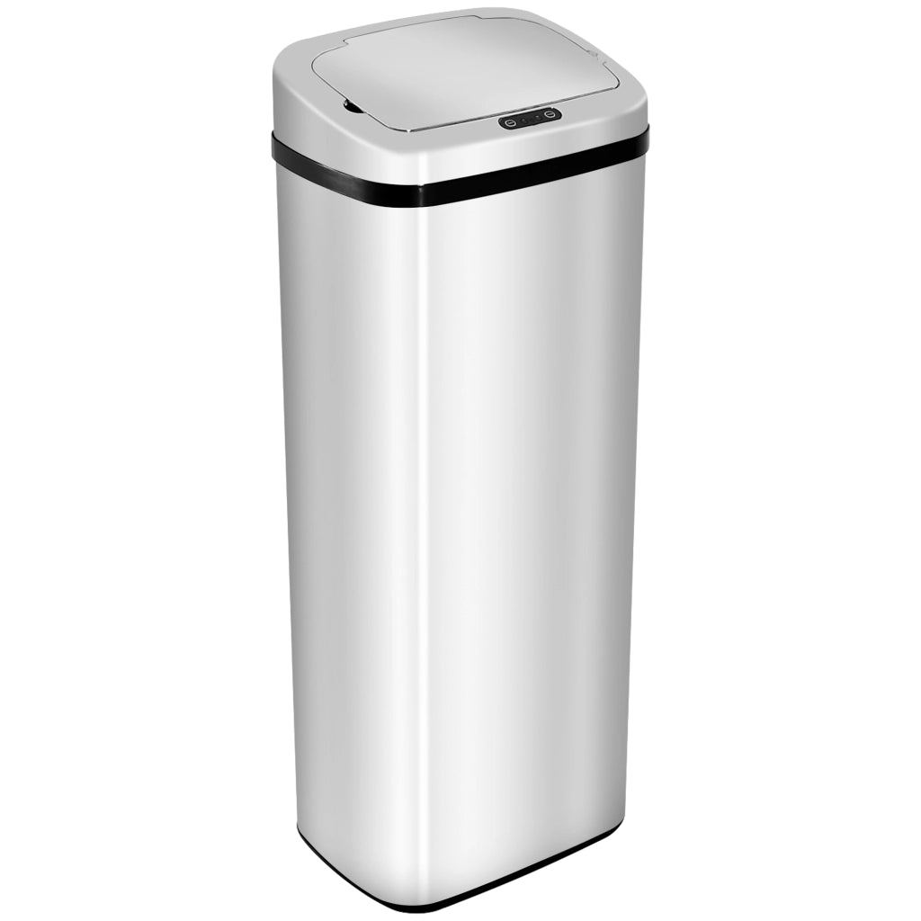 Cestino Automatico con Sensore ¨C zephmum ¨C Acciaio Inox 50L Argento