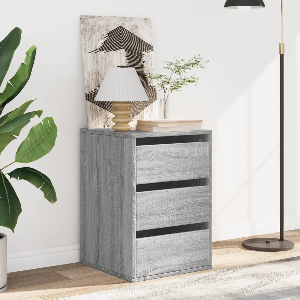 Cassettiera Angolare Grigio Sonoma 40x41x58cm Legno Multistrato 852839