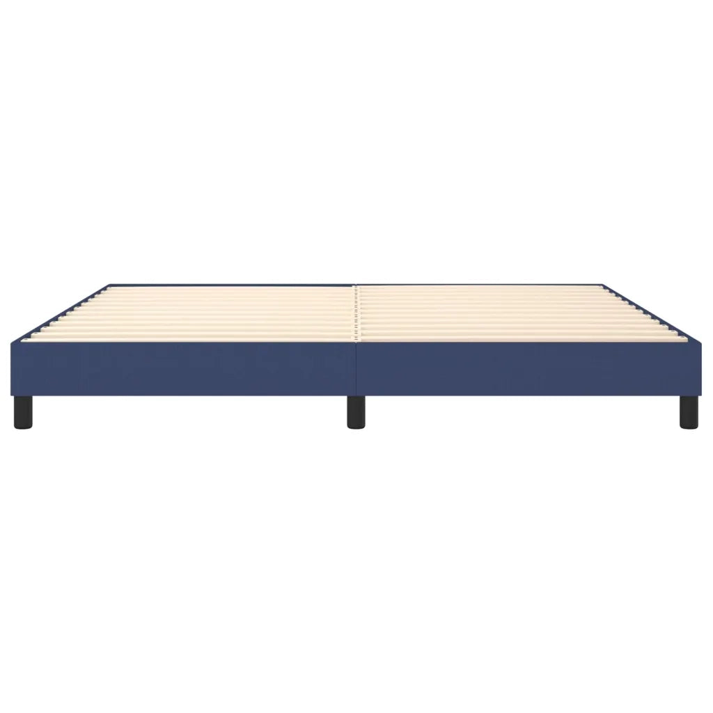 Letto matrimoniale | Letto per adulti | Struttura Letto a Rete a Molle Blu 200x200 cm in Tessuto