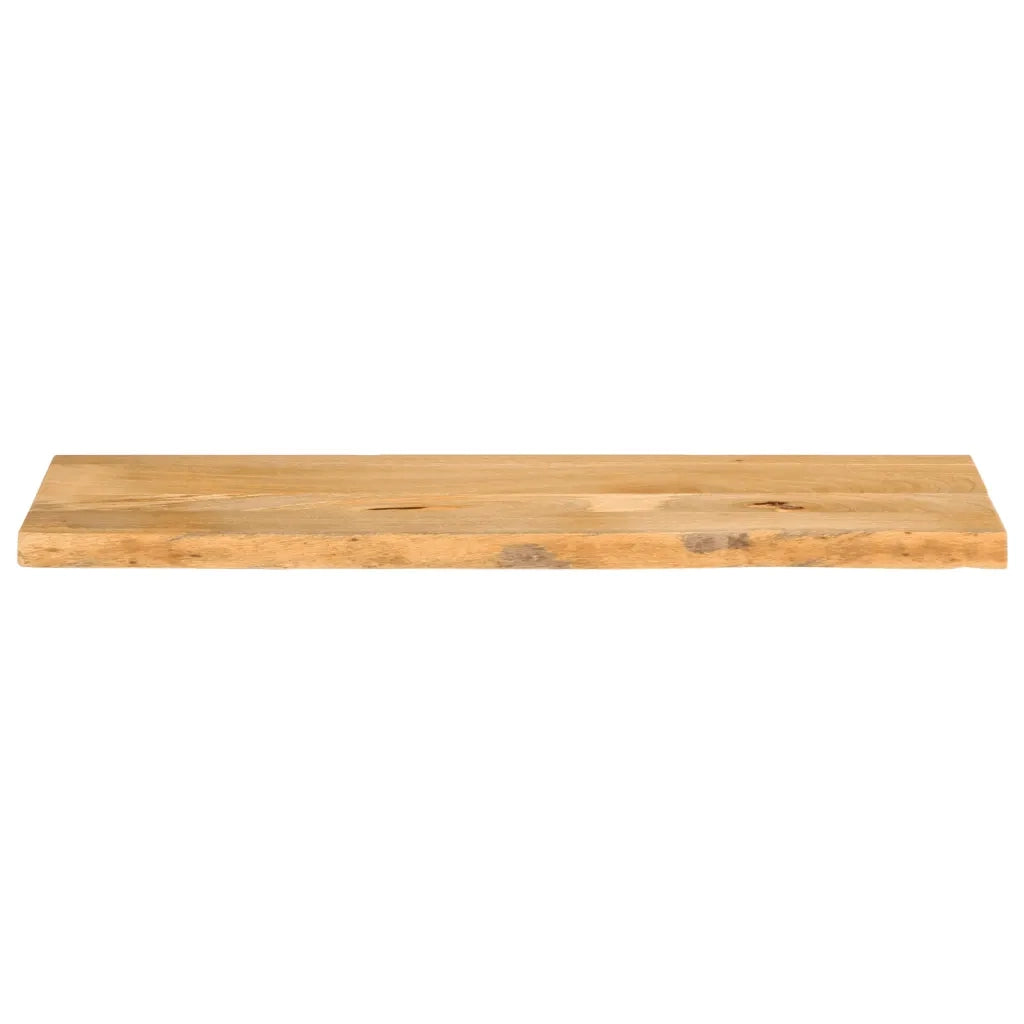 Piano Tavolo | Superficie Tavolo | Piano Scrivania Bordi Vivi 110x40x3,8cm in Legno Massello di Mango