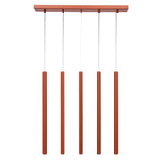 Sospensione moderna 5 luci mattone 60cm G9 Sigma Sopel