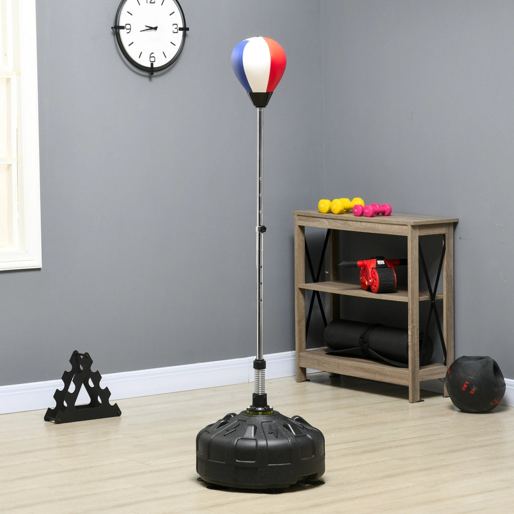 Sacco da boxe regolabile in altezza 147-165 cm ¨C zephmum ¨C Nero Rosso Bianco