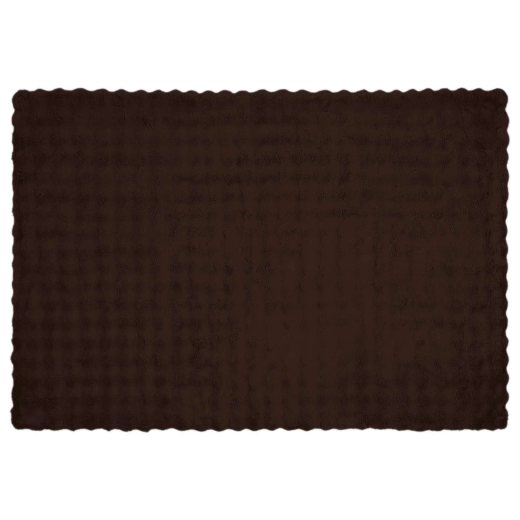 Coperta antiscivolo in sintetica di coniglio Olite Cammello 42021794