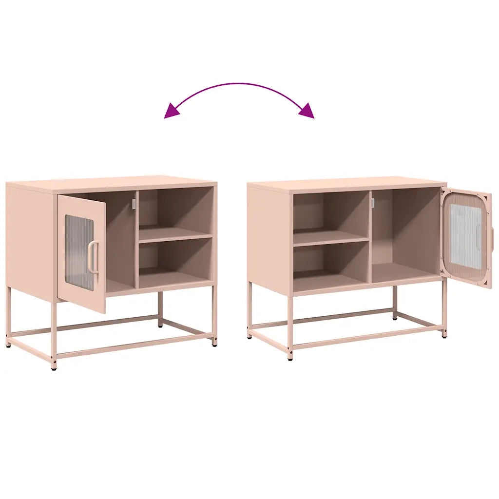 Mobile TV Rosa 68x39x60,5 cm in Acciaio 853387