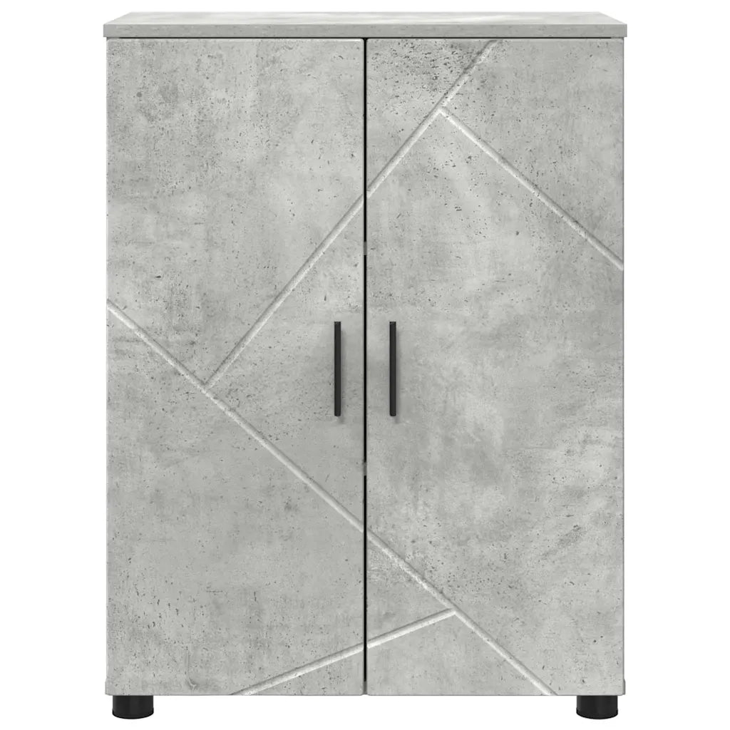Mobile da Bagno Grigio cemento 60 x 35 x 80 cm 883307