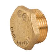 TAPPO MASCHIO IN OTTONE GIALLO SERIE 1500 3/8   TIEMME RACCORDERIE SPA