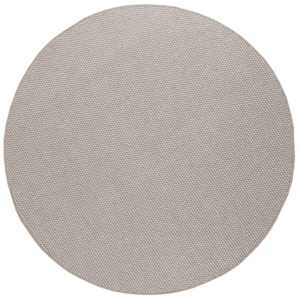 Tappeti per area | Tappeti a zone Rotondo LUGO Crema e Taupe ? 200 CM Poliestere