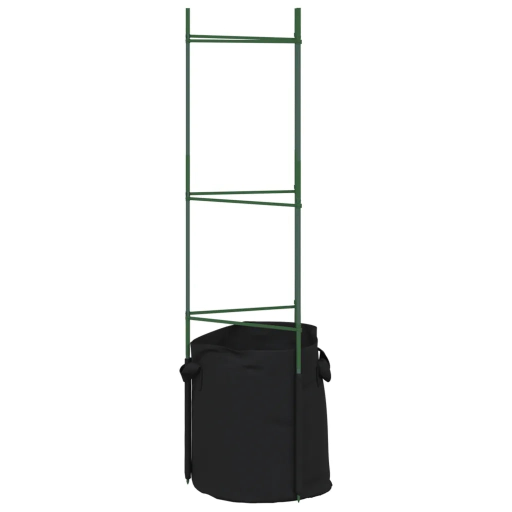 Sostegni Pomodori con Sacchetti Piante 4 pz 116 cm Acciaio e PP CFW6759719