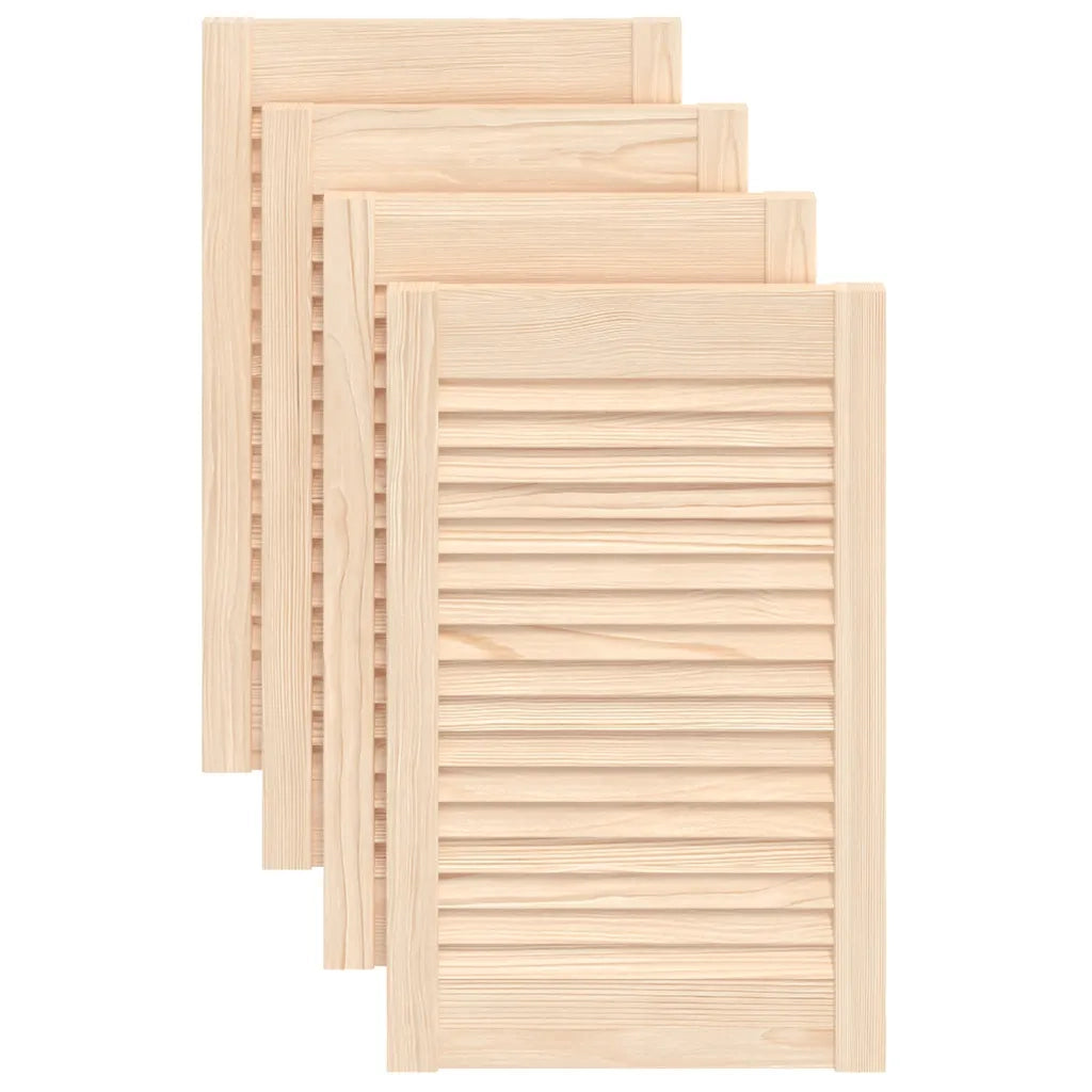 Ante con Design a Lamelle 4 pz 61,5x39,4 cm in Legno di Pino CFW6389263