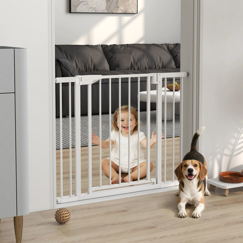 Barriera Sicurezza Bambini e Animali ¨C Minimal ¨C Bianco 76-102 cm
