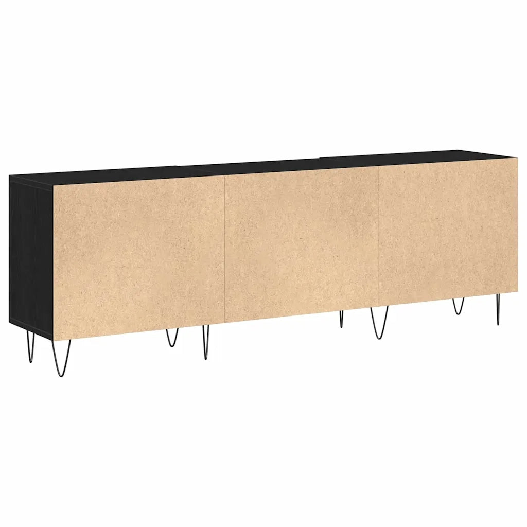 Set mobile TV Rovere Nero 150 x 30 x 50 cm Legno multistrato 862961
