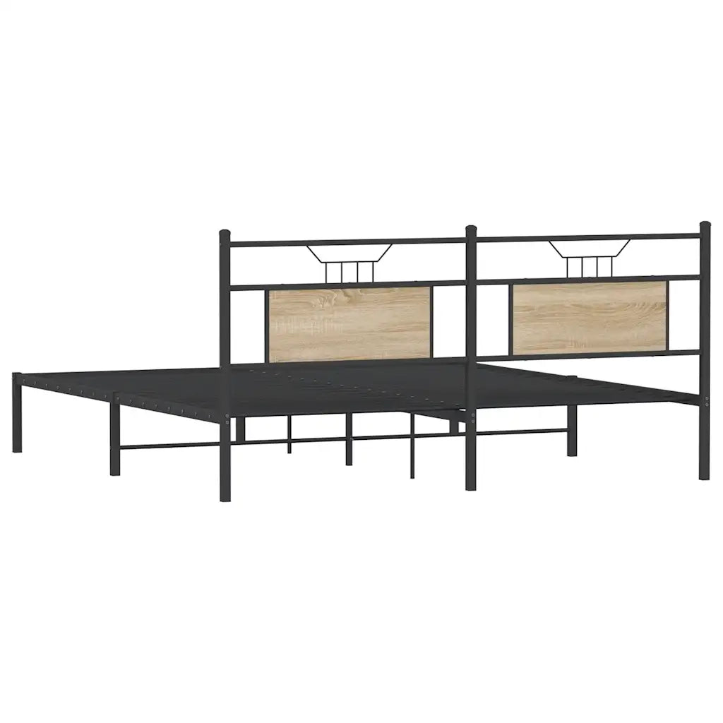 Giroletto senza Materasso Rovere Sonoma 160x200cm in Truciolato 4106795