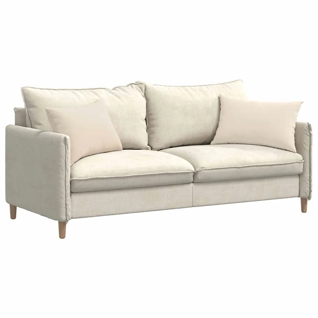 Cuscini da Divano 2 pcs Beige 60 x 40 cm Tessuto 42013687