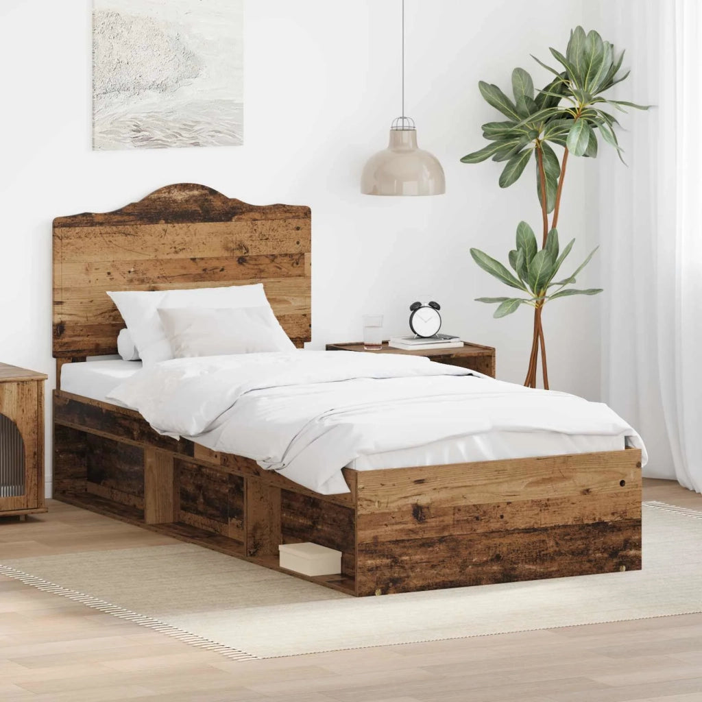 Struttura del letto Legno vecchio 100 x 200 cm Pino massello 3413351