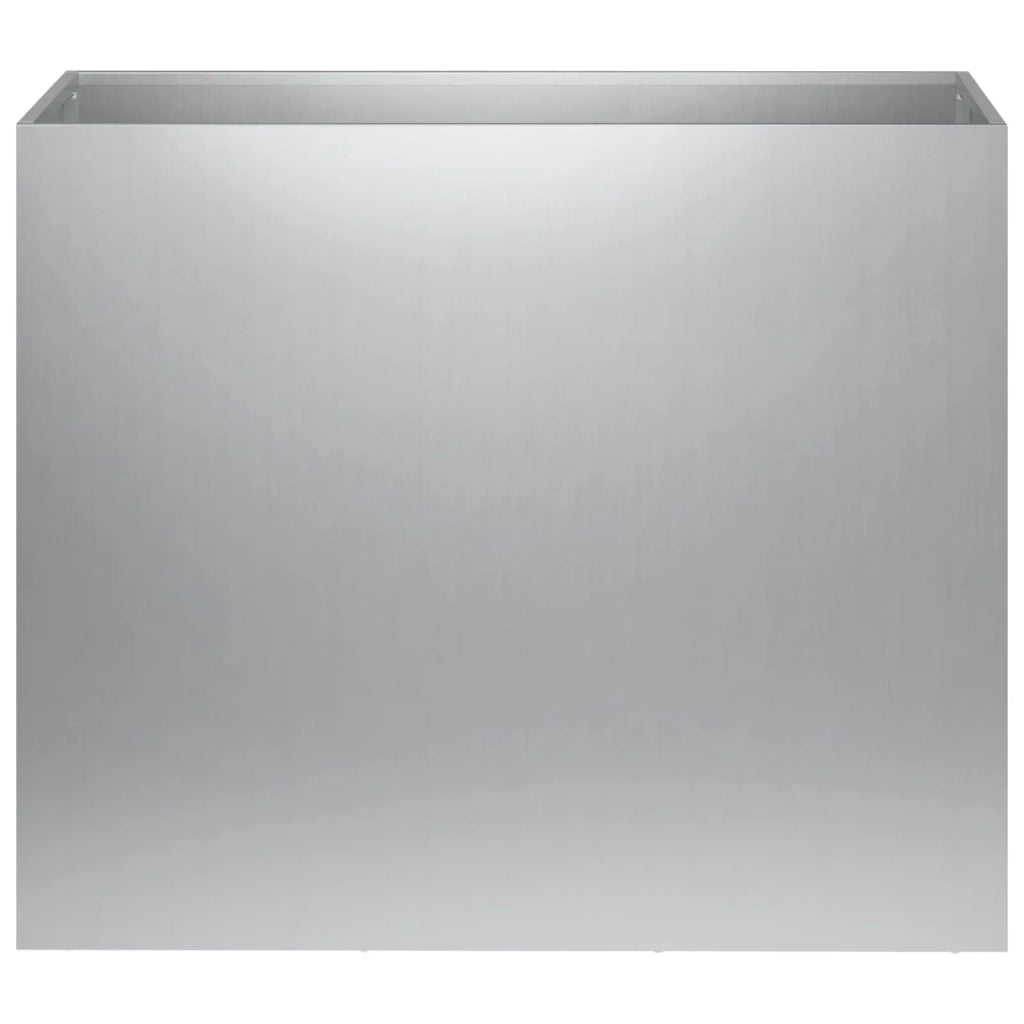 Vaso da giardino 2 pz Argento 60 x 30 x 50 cm Acciaio zincato 8005579