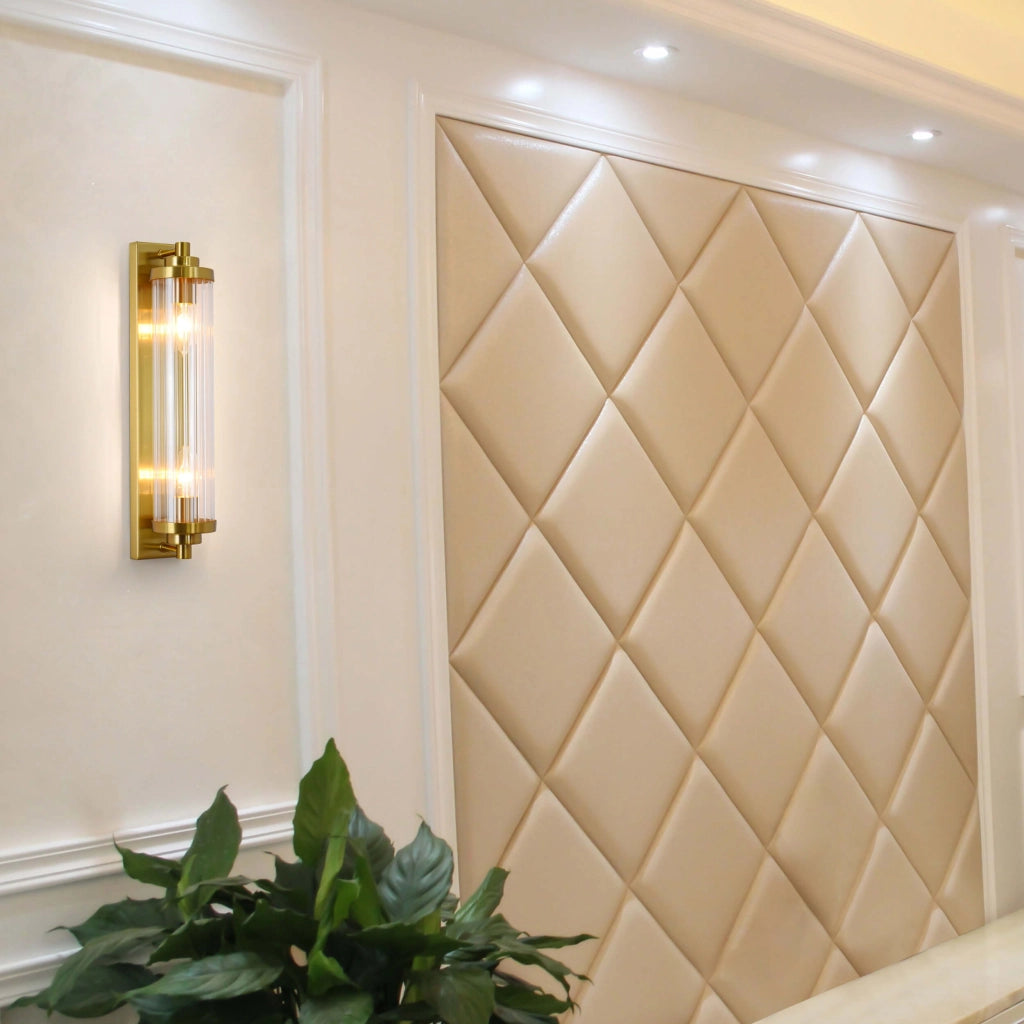 Applique Lorenzo oro 2xE14 vetro metallo Light Prestige