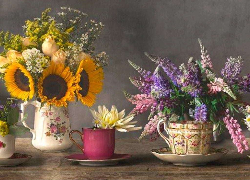 Tappeto Passatoia Cucina Antiscivolo Con Stampa Digitale Dis. Vasi Girasoli 350 - 50x320 - Girasoli
