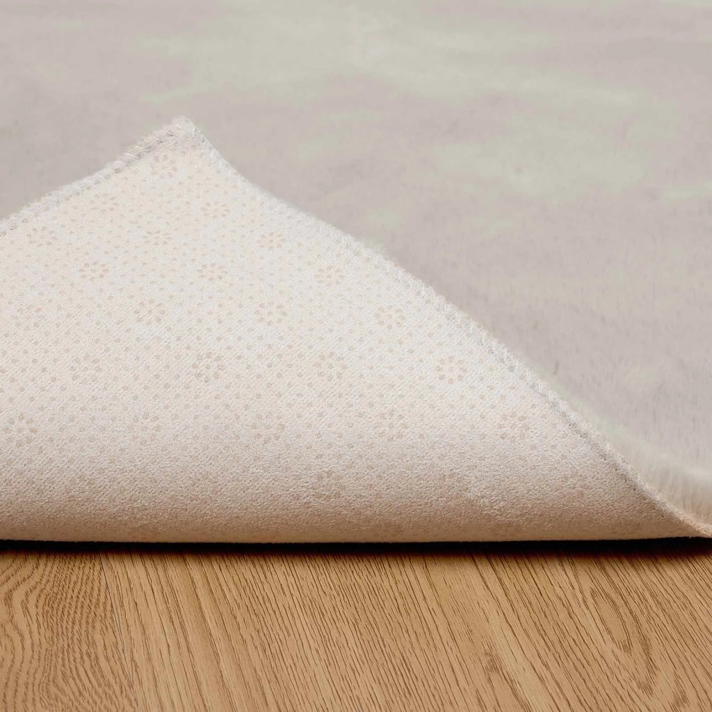 Tappeto antiscivolo in sintetica di coniglio OLITE Beige 42021631