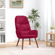 Sedia Relax Rosso Vino in Velluto 4102615
