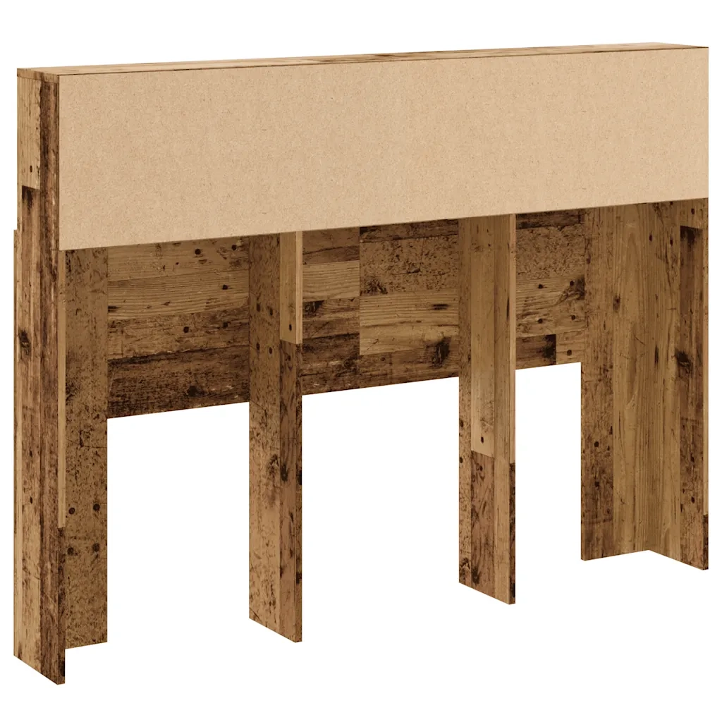 Testiera | Testata con Scomparti Legno Antico 140x19x103,5 cm