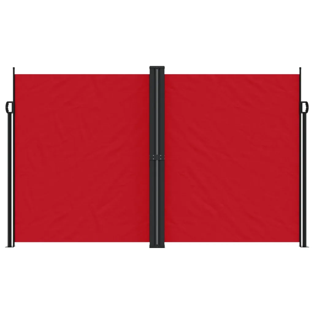 Tenda da Sole Laterale Retrattile-Tenda parasole per giardino Rossa 200x1000 cm 623955