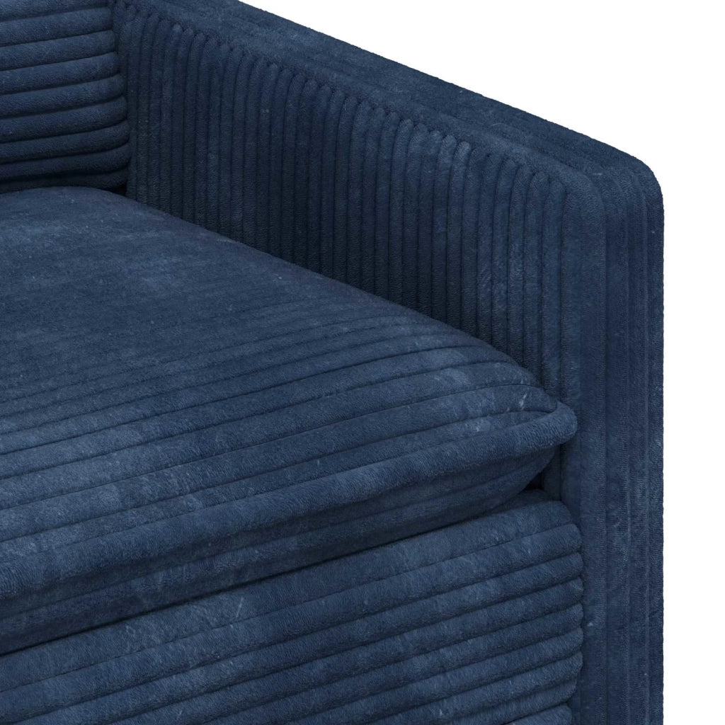 Set di divani 2 pcs Blu navy Poliestere 3417098