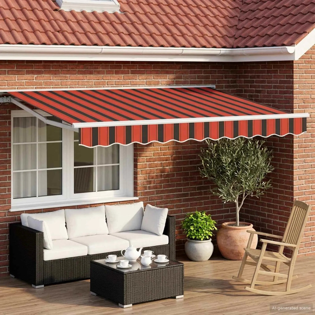 Cornice per Tenda Manuale con LED 2,5 x 2 m 3420500