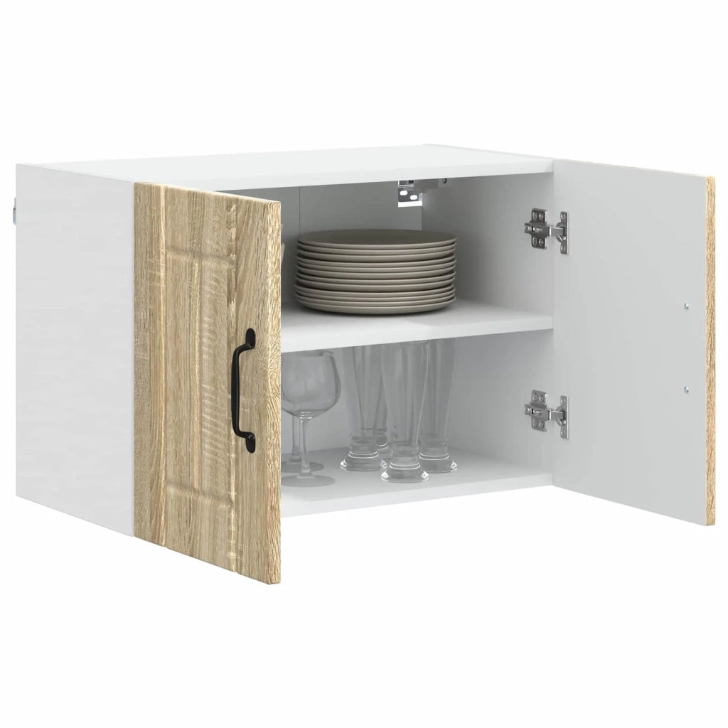 Armadi a pareti per cucina 2 pz-Set di 2 Armadi sospesi per Cucina Rovere Sonoma 60 x 31 x 40 cm