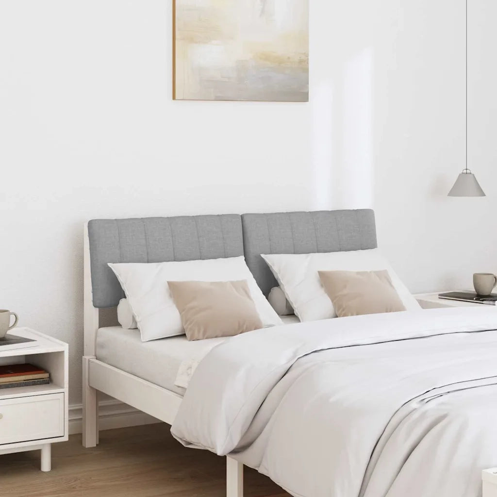 Testiera | Testata imbottita Grigio chiaro 120 cm Pino massello