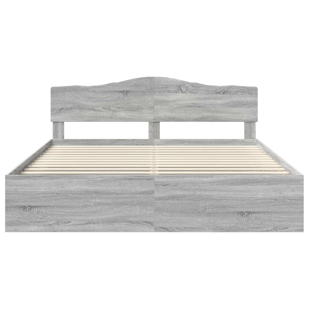 Struttura del letto Grigio Sonoma 180 x 200 cm Pino massello 3412867