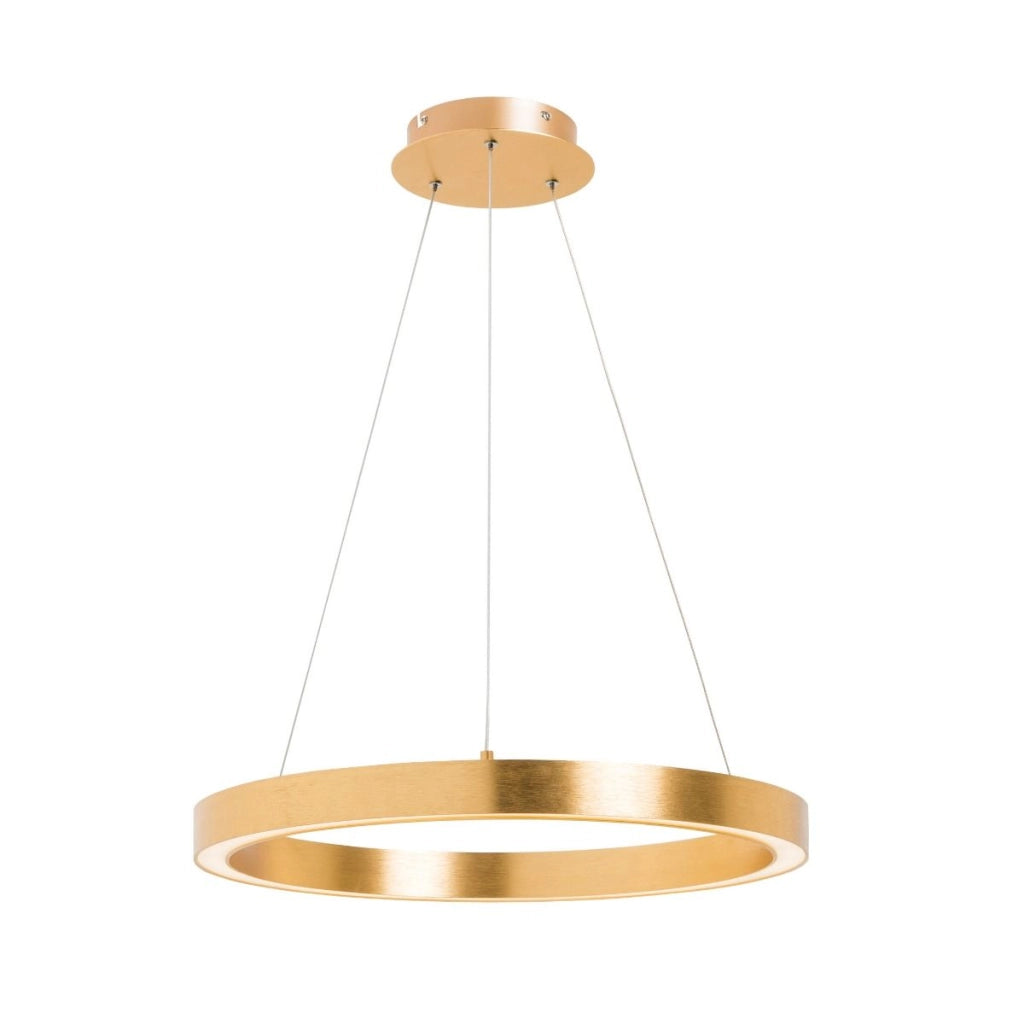 Lampada a sospensione CARLO oro tonda LED 30W Zuma Line