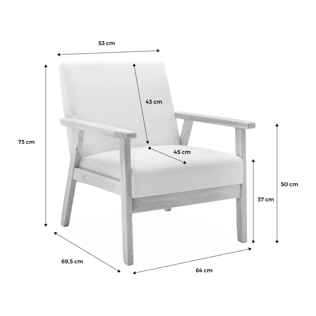Set panca e poltrona in legno e tessuto, 3 posti, blu smeraldo